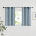NICETOWN Stone Blue Linen Kitchen Window Curtains Over Sink, Grommet Thick by NICETOWN