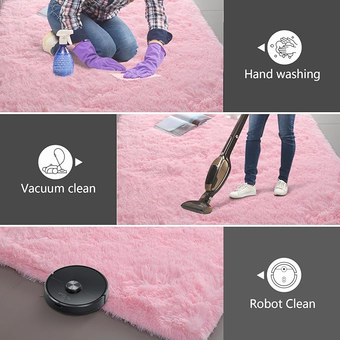 Shag Area Rugs for Bedroom Living Room, Ultra Soft Fluffy Area Rugs for Dorm - Image 3