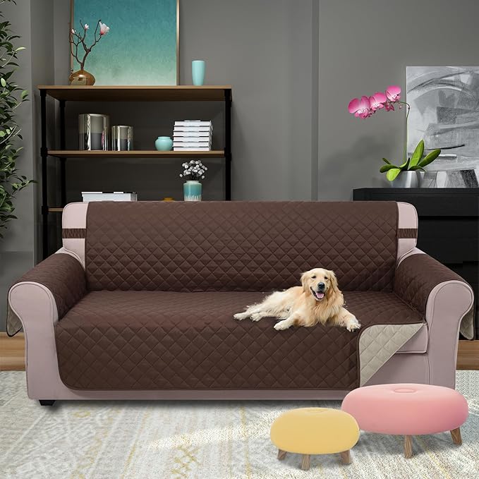 U-NICE HOME Large Sofa Cover Reversible Couch Cover - Image 2