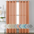 H.VERSAILTEX Linen Curtains Natural Linen Blended Curtain Panels by HVERSAILTEX