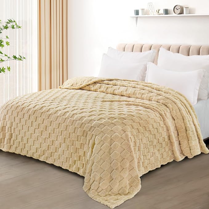 Exclusivo Mezcla Queen Size Flannel Fleece Blanket, Super Soft and Warm - Image 2