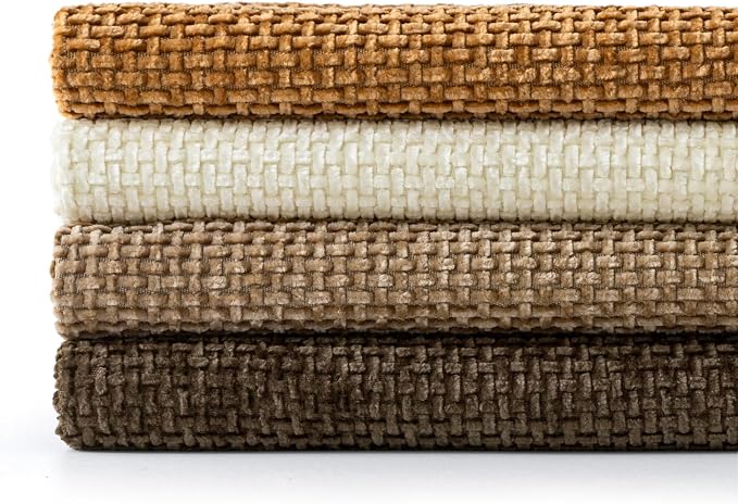 MIULEE Pack of 4 Brown Couch Throw Pillow Covers 18x18 Inch Soft Decorative - Image 7