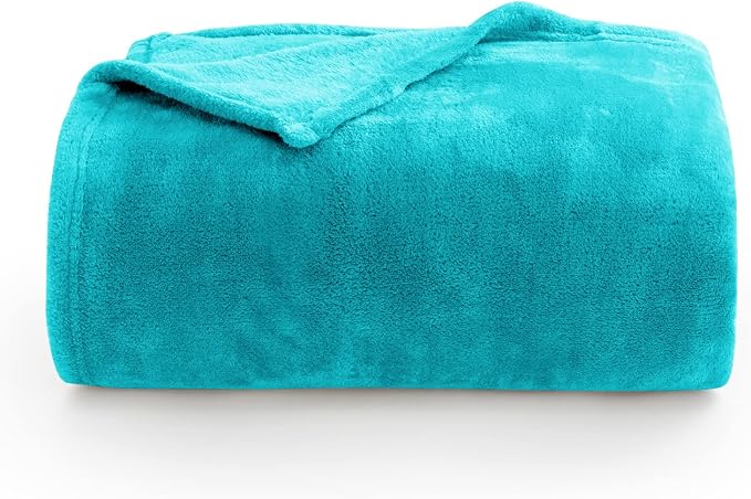 BEDELITE Fleece Blanket Teal Throw Blanket - Image 8