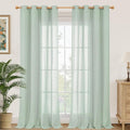 YoungsTex 95 Inch Long Sage Linen Curtains by YoungsTex