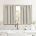 RYB HOME Half Curtain Tiers 36 inch Length, Rod Pocket Summer Heat Blocking by RYBHOME