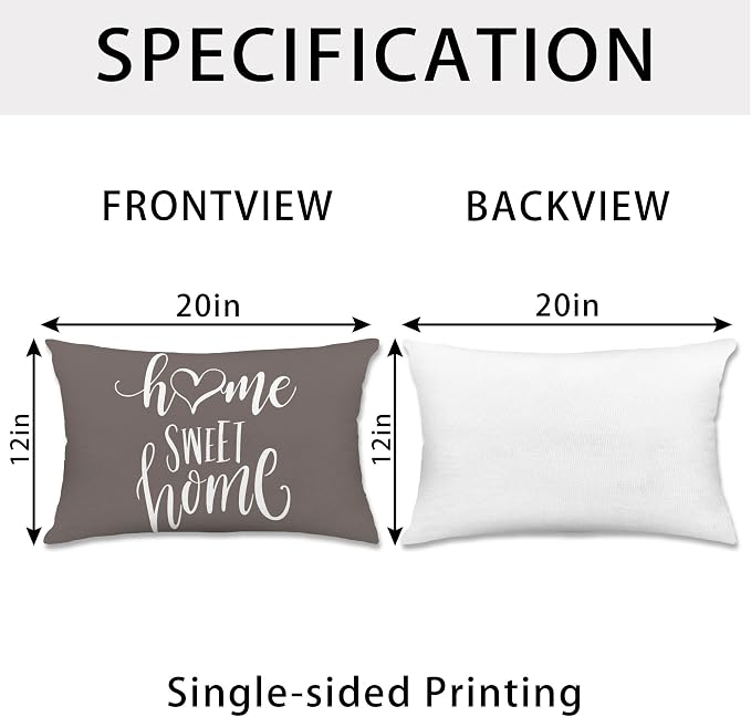 Hexagram Geometric Grey Pillow Covers 12x20 Set of 4, Decorative Outdoor Boho - Image 4