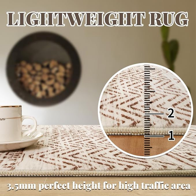 4x10 Washable Hallway Runner Rug：Moroccan Non-Slip Wide Runners - Image 5