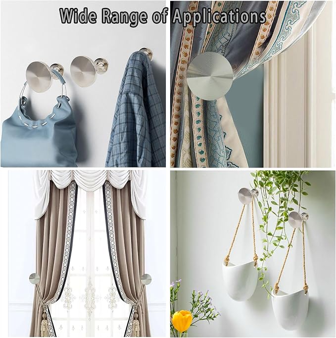 Curtain Tiebacks 2 Pack Wall Mounted Zinc Alloy Tiebacks - Image 5