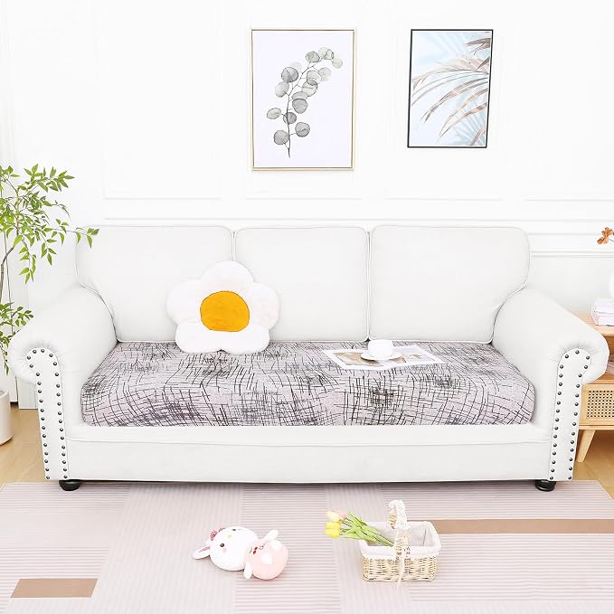 Smiry Printed Couch Cushion Covers, Stretch Soft Couch Covers - Image 5