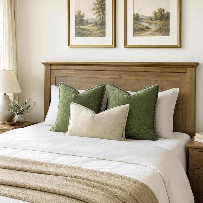 MIULEE Decorative Couch Throw Pillow Covers 16x16 Inch Sage Green 2 Pack | - Image 6