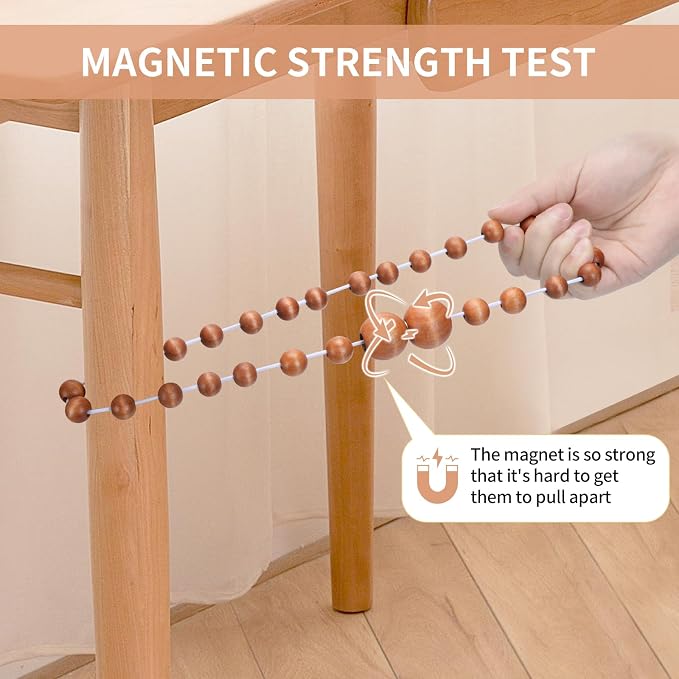 Magnetic Curtain Tiebacks, 4 Pack Curtain Holdbacks - Image 6