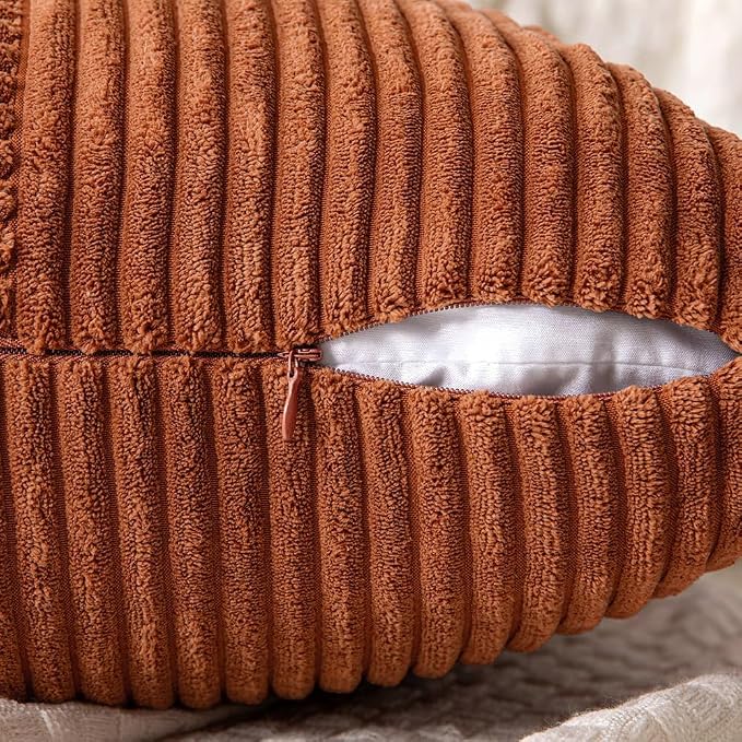 MIULEE Fall Rust Decorative Lumbar Throw Pillow Covers 14x22 Inch 2 Pack | Boho - Image 6