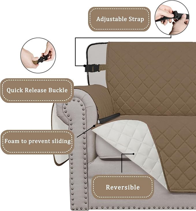 Easy-Going Reversible Chair Cover Washable Sofa Cover - Image 3