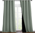 NICETOWN Full Shading Curtains for Windows, Super Heavy-Duty Black Lined by NICETOWN