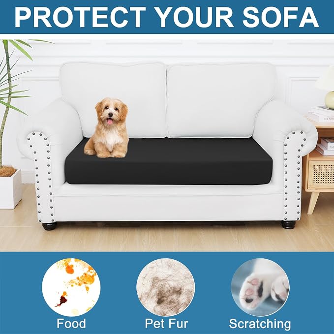 Smiry Printed Couch Cushion Covers, Stretch Soft Couch Covers - Image 7