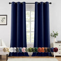 MIULEE Navy Blue Blackout Curtains by MIULEE