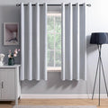 MIULEE 2 Pieces Greyish White Velvet Curtains Exquisite & Elegant Grommet by MIULEE