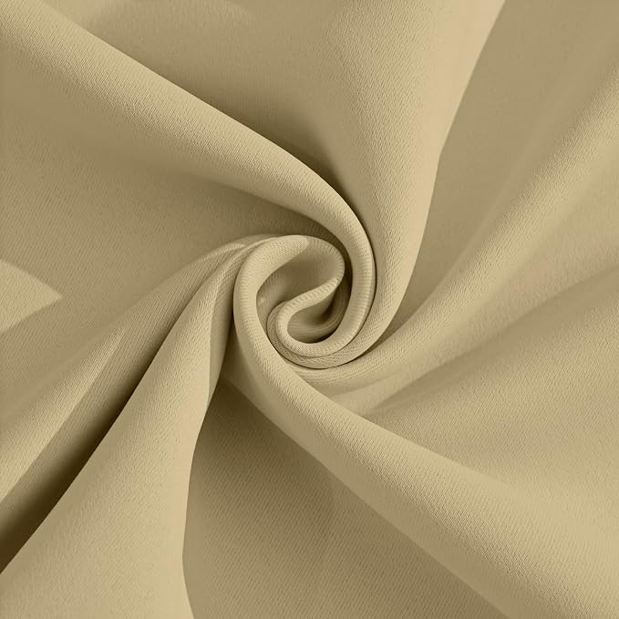 Yakamok Soft and Smooth Beige Curtains - Image 4