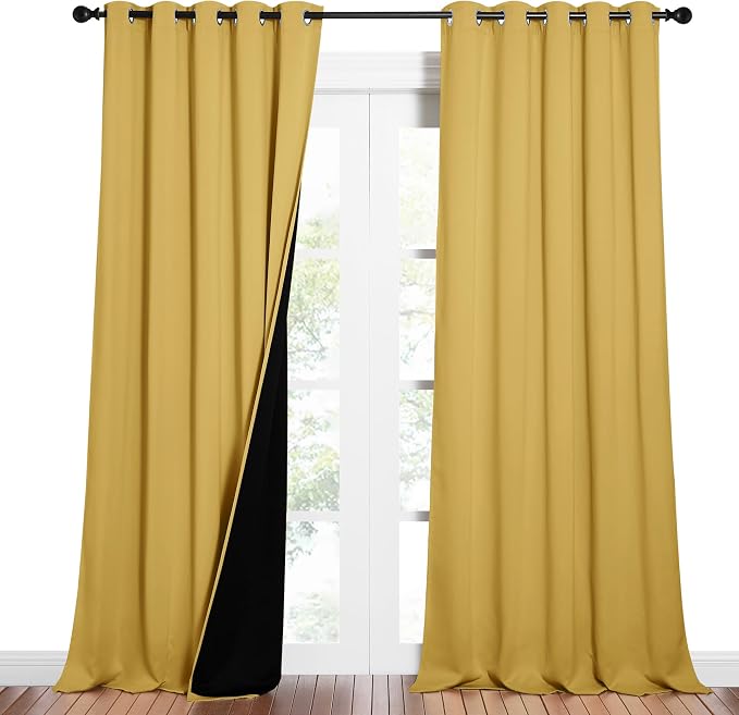 NICETOWN Total Shade Curtains and Draperies, Heavy-Duty Full Light Shading by NICETOWN