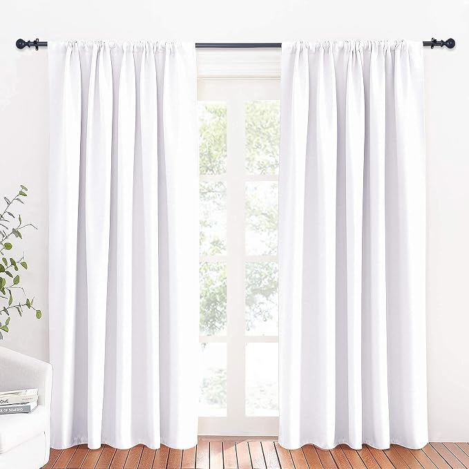 RYB HOME Large Curtains for Bedroom 84 inches Long 2 Panels Set, Privacy by RYBHOME