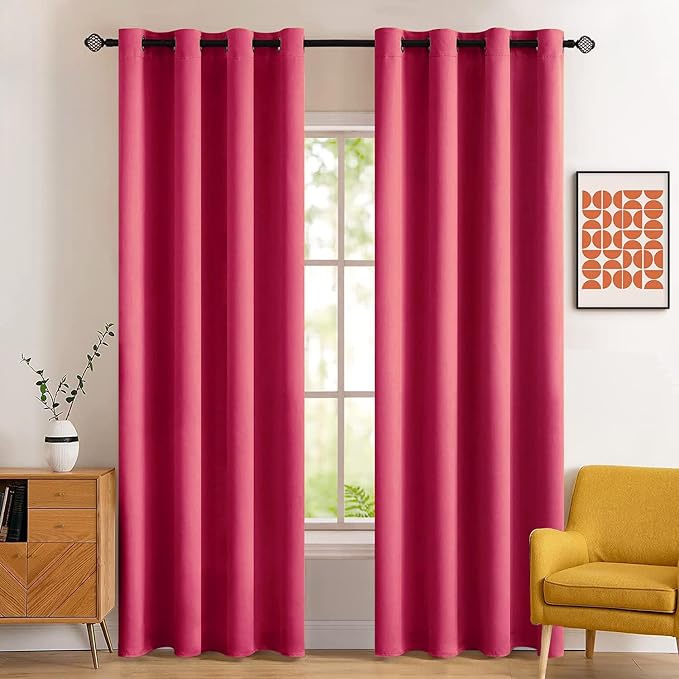 MIULEE Blackout Room Darkening Curtains Thermal Insulated Black Out Drapes by MIULEE