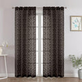 Chyhomenyc Chocolate Sheer Curtains 72 Inches Long 2 Panels Set, Light by Chyhomenyc
