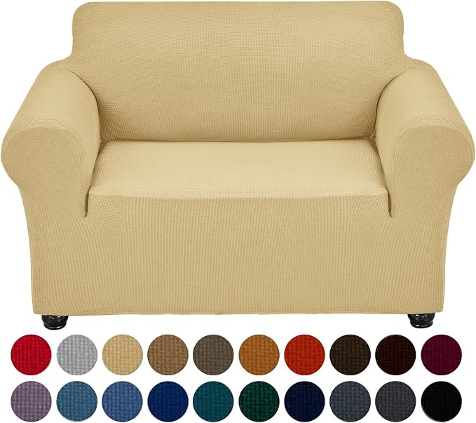 Joccun Stretch Chair Couch Cover, 1-Piece Sofa Slipcover Spandex Jacquard by Joccun