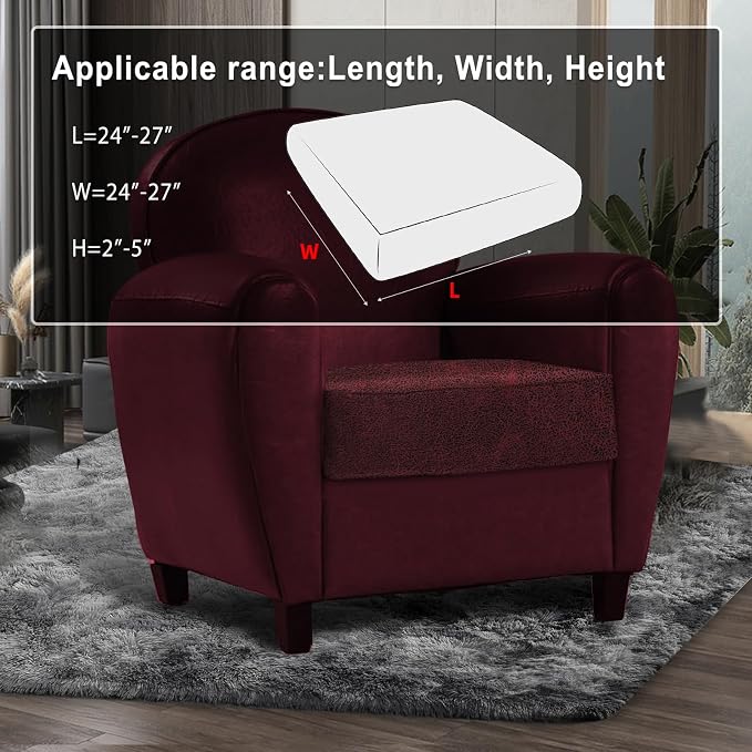 Leather Look Couch Cushion Covers Sofa Seat Slipcovers Sets Couches Furniture - Image 3