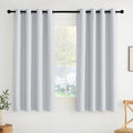 NICETOWN Room Darkening Draperies Curtains Panels, 2 Panels Greyish White W52 x by NICETOWN