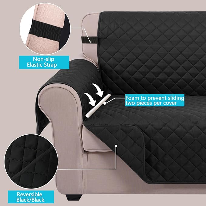 U-NICE HOME Oversized Sofa Cover Reversible Couch Cover - Image 4
