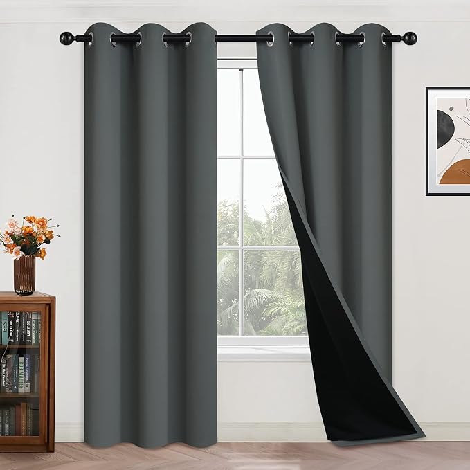 Yakamok 84 Inch Length 100% Blackout Curtains by Yakamok