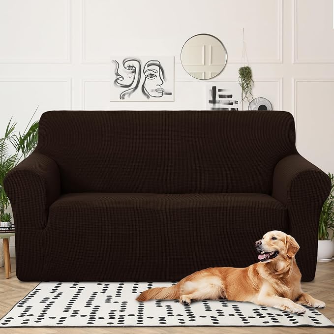 U-NICE HOME Oversized Stretch Loveseat Couch Cover Sofa Covers Washable Sofa - Image 2