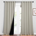NICETOWN Full Shading Curtains for Windows, Super Heavy-Duty Black Lined by NICETOWN
