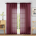 Extra Wide Sheer Curtains 84 Inches Long 2 Panels, Soft Airy Transparent Light by Home