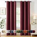 MIULEE Burgundy Red Blackout Curtains by MIULEE