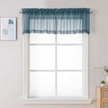 Chyhomenyc Stone Blue Sheer Valances by Chyhomenyc