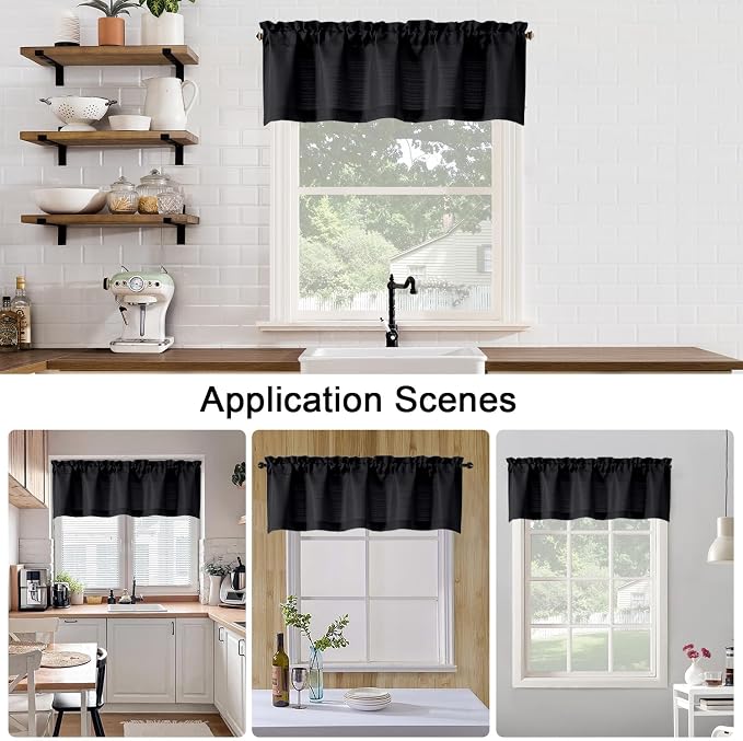 Chyhomenyc Black Short Curtain Valance - Image 5