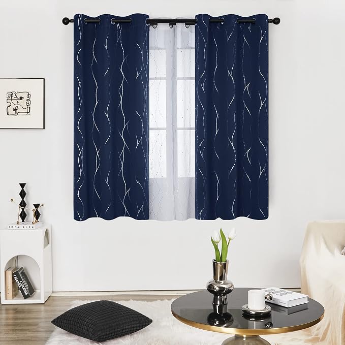 Deconovo Short Kitchen Curtains, Thermal Insulated Soundproof Drapes - Image 2