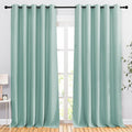 NICETOWN Aqua Blue Blackout Bedroom Curtains, Energy Saving Thermal Window by NICETOWN