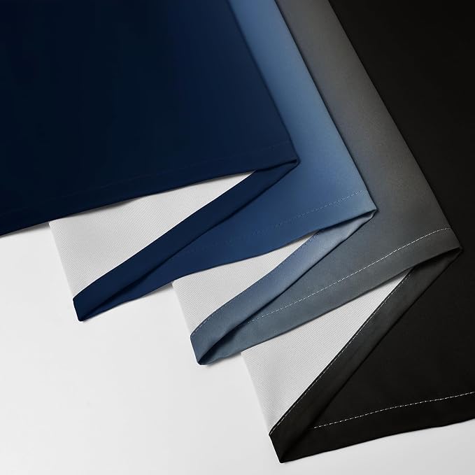 Yakamok Blackout Ombre Dark Blue and Black Curtains - Image 5