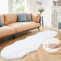 ORINOVA White Faux Bunny Fuzzy Fur Rugs by ORINOVA