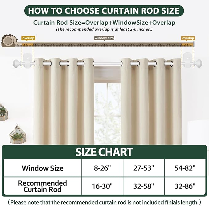 KAMANINA Curtain Rods No Drilling - Image 7