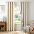 100% Blackout Shield Linen Blackout Curtains by 100BlackoutShield