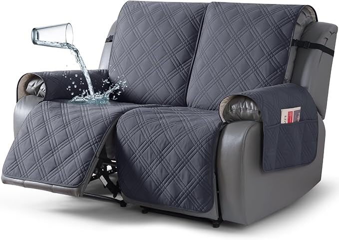 TAOCOCO 100% Waterproof Recliner Loveseat Covers 2 Seater, Split Loveseat Covers by TAOCOCO