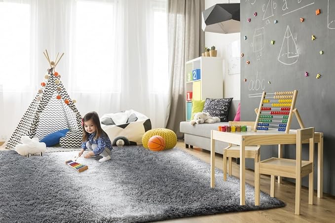 TWINNIS Super Soft Shaggy Rugs Fluffy Carpets, 8x10 Feet, Indoor Modern Plush - Image 4