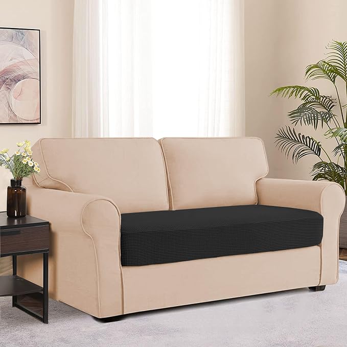 Water Repellent Sofa Cushion Slipcovers, Stretch Spandex Couch Cushion Covers - Image 2