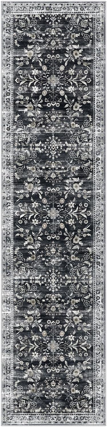 Yamaziot Washable Runner Rug 2x8 – Non Slip Boho Floral Hallway Runner Rug - Image 9