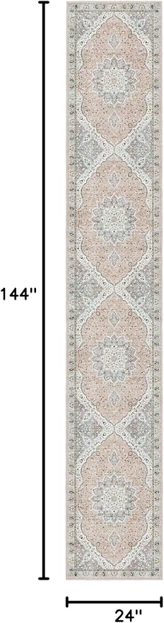 Madane Hallway Runner Rug 2x12, Extra Long Washable Runner Rugs - Image 2