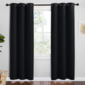 NICETOWN Bathroom Blackout Thermal Curtains and Drapes, 2 Panels, 42 inches by NICETOWN