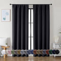 Simplebrand Ava Halloween Black Blackout Curtains by Simplebrand